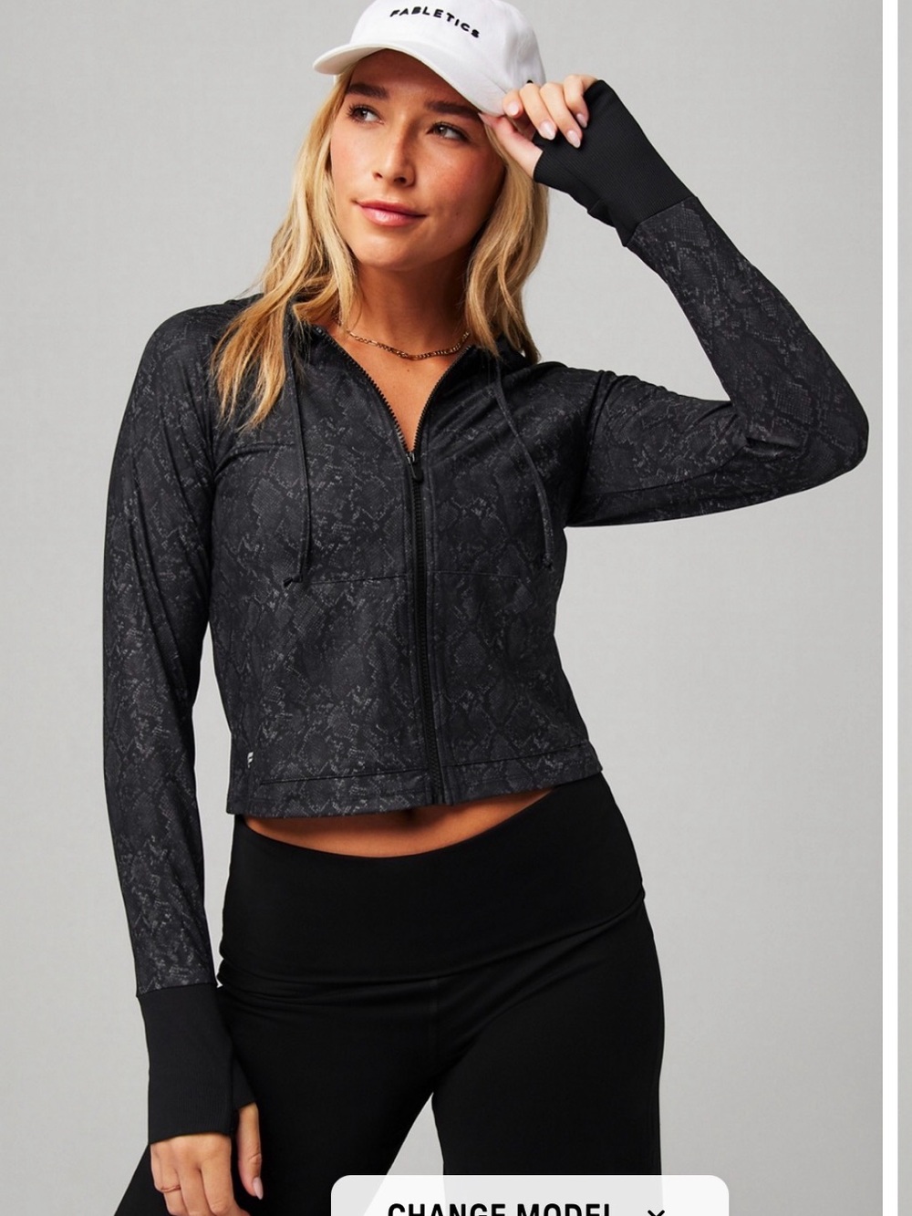 Fabletics Oasis Cropped Hoodie szS